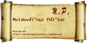 Moldoványi Péter névjegykártya